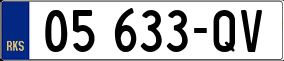 Trailer License Plate